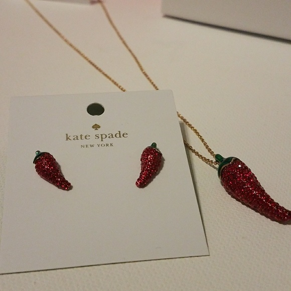 Kate Spade Pepper Bundle - Earrings & Necklace SEO - Picture 6 of 6